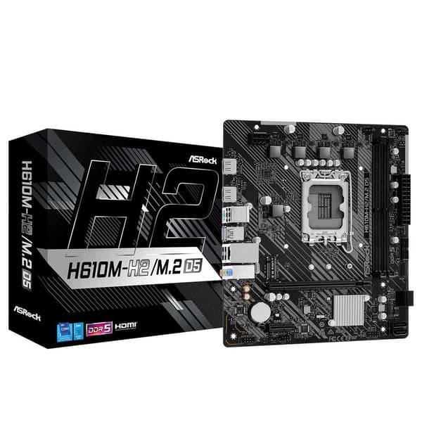 Asrock Moderkort H610m-h2/m.2 D5