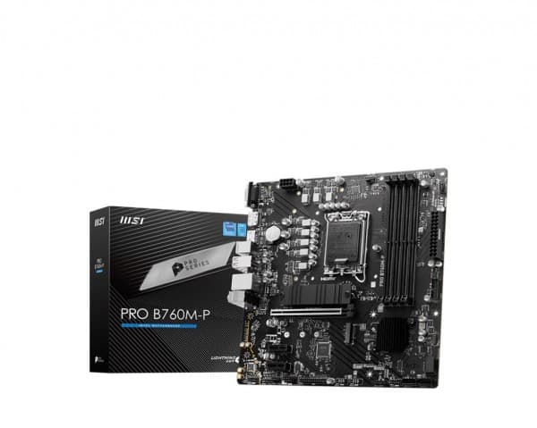 MSI PRO B760M-P, Intel, LGA 1700, Intel® Celeron®, Intel® Pentium® Gold, LGA 1700, DDR5-SDRAM, 192 GB