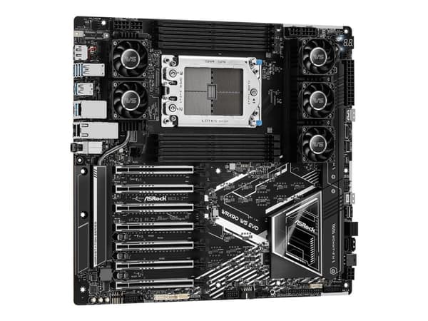 ASRock WRX90 WS EVO - Hovedkort - forlenget ATX / SSI EEB - Socket sTR5 - AMD WRX90 Chipset - USB-C 3.2 Gen 2x2, USB4, USB 3.2 Gen 1, USB 3.2 Gen 2 -