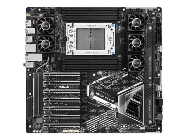ASRock WRX90 WS EVO - Moderkort - utökad ATX/SSI EEB - Socket sTR5 - AMD WRX90 Chipuppsättning - USB-C 3.2 Gen 2x2, USB4, USB 3.2 Gen 1, USB 3.2 Gen