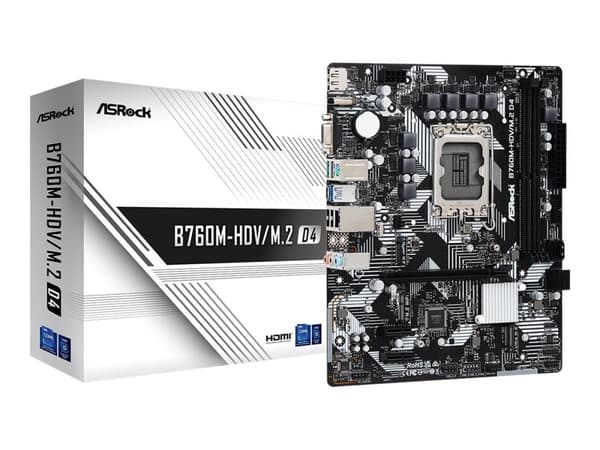 ASROCK B760M-HDV/M.2 D4 Micro-ATX LGA1700 Intel B760