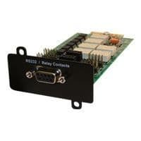 Fjärrövervakningskort - EATON - Reläkort-MS - RS-232 - Torra kontakter - Plug-in modul Multifärg