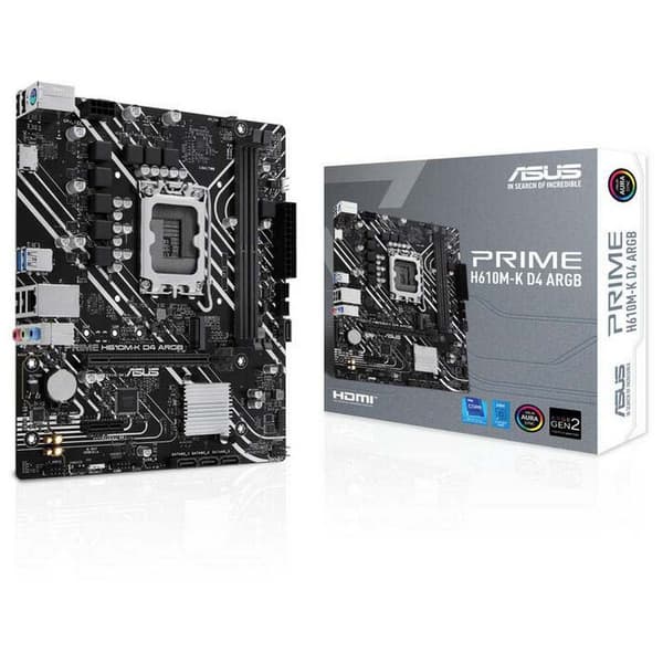 Asus Moderkort Prime H610m-k D4 Argb