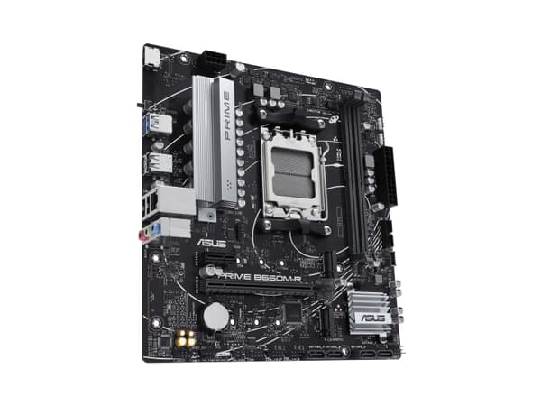 ASUS PRIME B650M-R - Hovedkort - micro ATX - Socket AM5 - AMD B650 Chipset - USB 3.2 Gen 1, USB-C 3.2 Gen 1 - 2.5 Gigabit LAN - innbygd grafikk (CPU