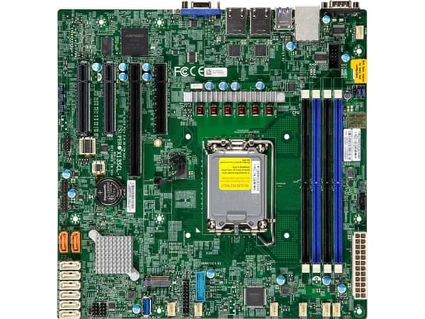 SUPERMICRO X13SCL-F - Hovedkort - micro ATX - LGA1700-sokkel - C262 Chipset - 2 x Gigabit LAN - innbygd grafikk