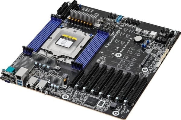 ASRock Rack GENOAD8X-2T/BCM - Hovedkort - SSI EEB - LGA6096 Socket - USB 3.2 Gen 1 - 2 x 10 Gigabit LAN, Gigabit LAN - innbygd grafikk