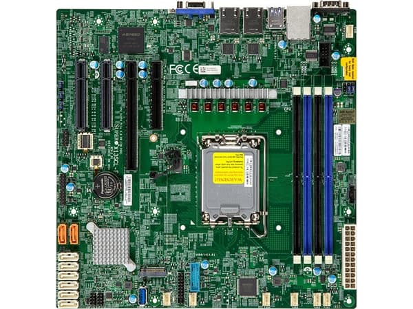 SUPERMICRO X13SCL-F - Hovedkort - micro ATX - LGA1700-sokkel - C262 Chipset - 2 x Gigabit LAN - innbygd grafikk