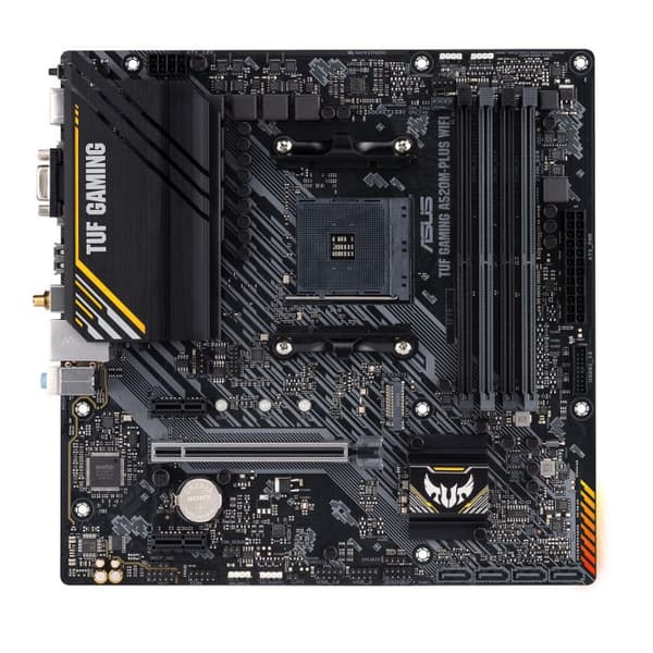 Moderkort - ASUS - TUF GAMING A520M-PLUS - Socket AM4 - Wi-Fi 802.11ac - ATX