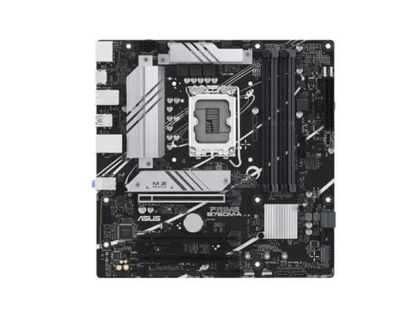 ASUS PRIME B760M-A-CSM - Hovedkort - micro ATX - LGA1700-sokkel - B760 Chipset - USB 3.2 Gen 2, USB 3.2 Gen 1, USB-C 3.2 Gen 1 - 2.5 Gigabit LAN - in