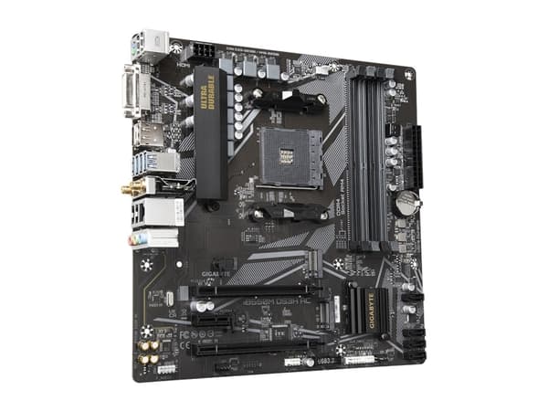 Gigabyte B550M DS3H AC, AMD, Stik AM4, 3. generasjon AMD Ryzen 5, AMD Ryzen 5 5. generasjon, AMD Ryzen 7 5. generasjon, AMD Ryzen 9 5. generasjon, St