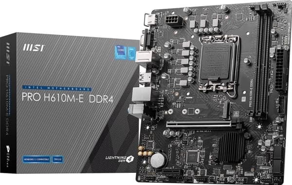 MB H610 S1700 MATX PRO H610M-E DDR4 MSI MB H610 S1700 MATX PRO H610M-E DDR4 MSI