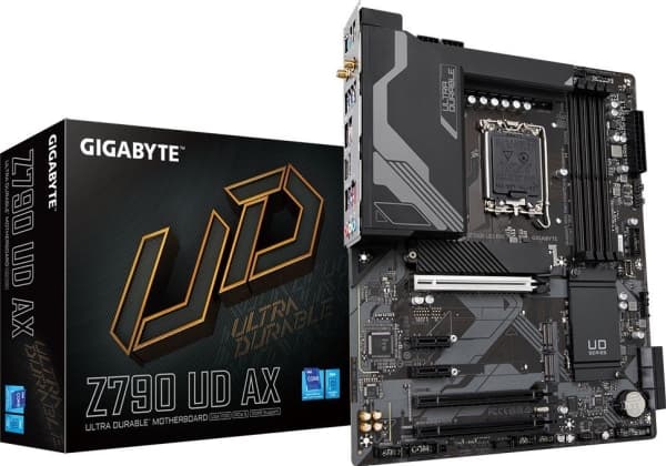 Gigabyte Z790 UD AX - 1.0 - hovedkort - ATX - LGA1700-sokkel - Z790 Chipset - USB-C Gen1, USB 3.2 Gen 1, USB 3.2 Gen 2, USB-C Gen 2x2 - 2.5 Gigabit L