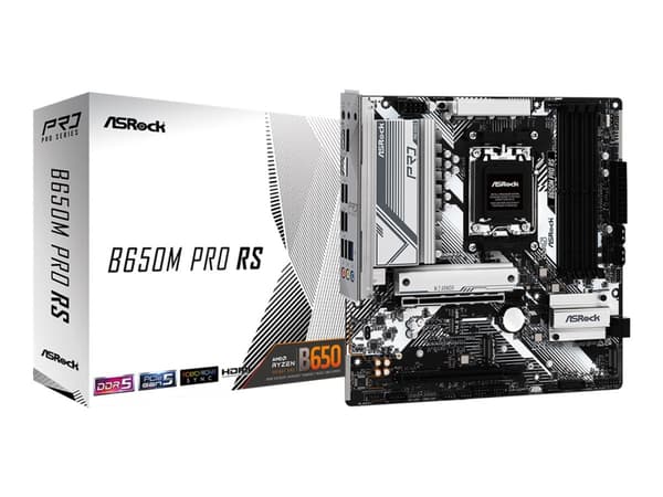 ASRock B650M PRO RS - Hovedkort - micro ATX - Socket AM5 - AMD B650 Chipset - USB-C 3.2 Gen2, USB-C 3.2 Gen 1, USB 3.2 Gen 2, USB 3.2 Gen 1 - 2.5 Gig