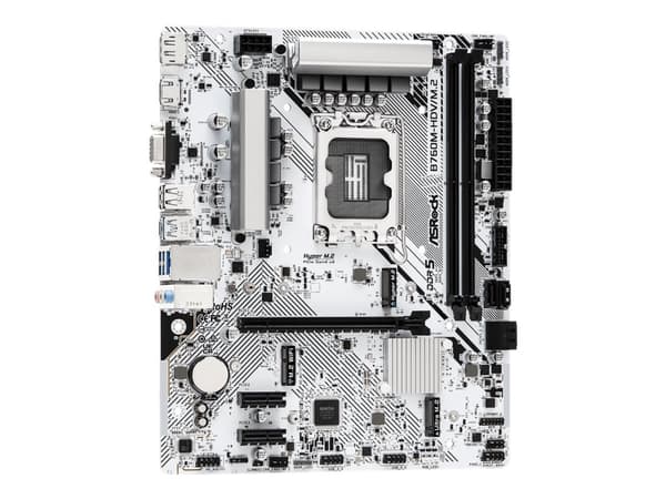 ASRock B760M-HDV/M.2 - Hovedkort - micro ATX - LGA1700-sokkel - B760 Chipset - USB-C 3.2 Gen 1, USB 3.2 Gen 1 - 2.5 Gigabit LAN - innbygd grafikk (CP