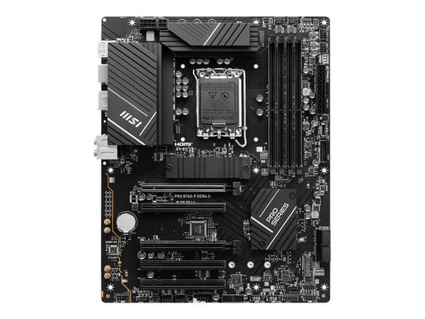 MSI PRO B760-P DDR4 II - Hovedkort - ATX - LGA1700-sokkel - B760 Chipset - USB 3.2 Gen 1, USB-C 3.2 Gen2 - 2.5 Gigabit LAN - innbygd grafikk (CPU kre