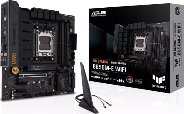 ASUS TUF GAMING B650M-E WIFI - Hovedkort - micro ATX - Socket AM5 - AMD B650 Chipset - USB-C 3.2 Gen 2x2, USB 3.1 Gen 2, USB 3.2 Gen 2, USB-C 3.2 Gen