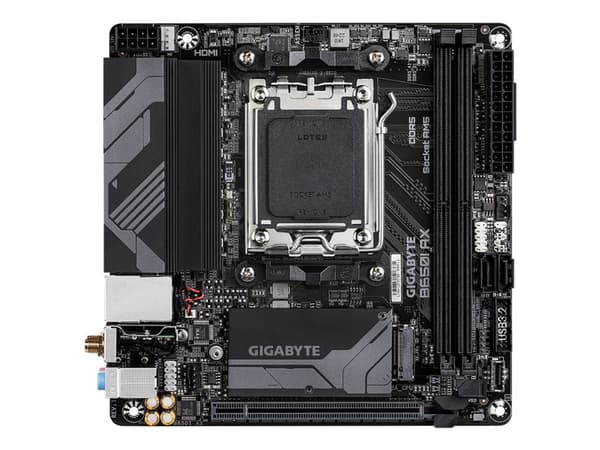 Gigabyte B650I AX - 1.0 - hovedkort - mini-ITX - Socket AM5 - AMD B650 Chipset - USB 3.2 Gen 1, USB-C 3.2 Gen 1, USB 3.2 Gen 2 - 2.5 Gigabit LAN, Wi-