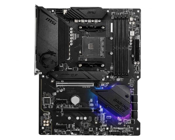 MSI MPG B550 Gaming Plus, AMD, Uttag AM4, AMD Ryzen 3000 Series, DDR4-SDRAM, 128 GB, DIMM