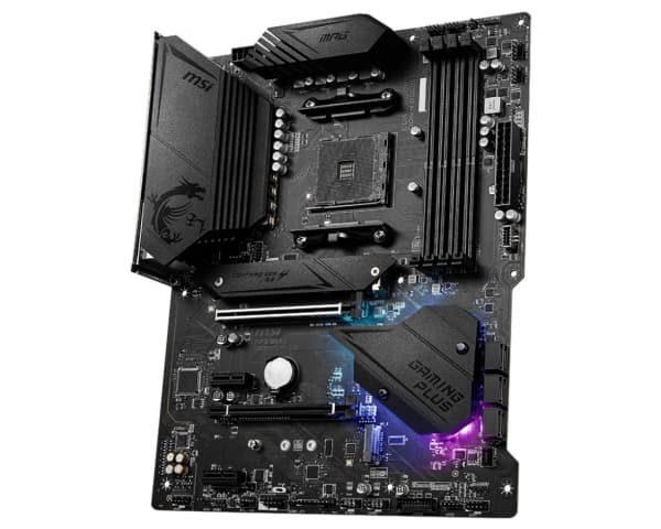 MSI MPG B550 Gaming Plus, AMD, Uttag AM4, AMD Ryzen 3000 Series, DDR4-SDRAM, 128 GB, DIMM