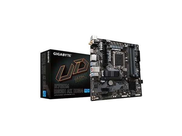 Gigabyte B760M DS3H, Intel, LGA 1700, Intel® Celeron®, Intel® Core™ i3, Intel® Core™ i3, Intel® Core™ i5, Intel® Core™ i7, Intel® Core™ i9,..., LGA 1