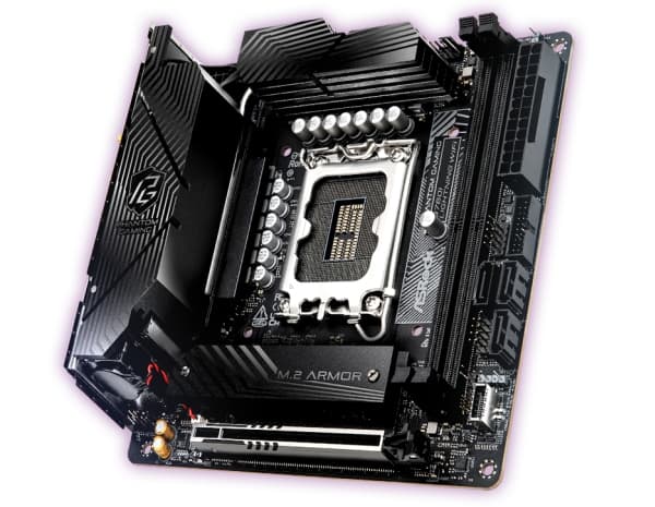 ASRock Phantom Gaming B760I LIGHTNING WIFI - Hovedkort - mini-ITX - LGA1700-sokkel - B760 Chipset - USB 3.2 Gen 1, USB 3.2 Gen 2, USB-C 3.2 Gen 1, US