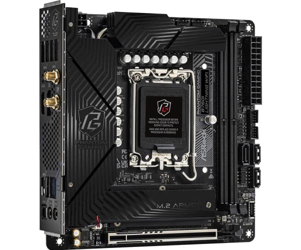 ASRock Phantom Gaming B760I LIGHTNING WIFI - Hovedkort - mini-ITX - LGA1700-sokkel - B760 Chipset - USB 3.2 Gen 1, USB 3.2 Gen 2, USB-C 3.2 Gen 1, US