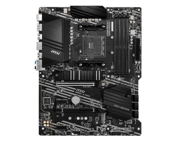 MSI B550-A PRO, AMD, Stik AM4, 3. generasjon AMD Ryzen™ 9, AMD Ryzen 9 5. generasjon, DDR4-SDRAM, 128 GB, DIMM