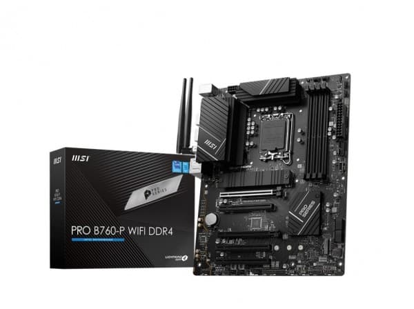 MSI PRO B760-P WIFI DDR4, Intel, LGA 1700, Intel® Celeron®, Intel® Pentium® Gold, LGA 1700, DDR4-SDRAM, 128 GB