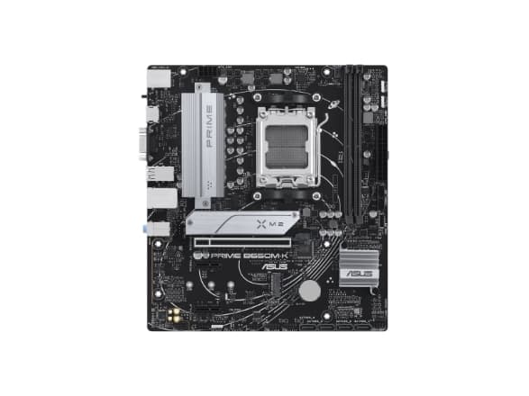 ASUS PRIME B650M-K - Moderkort - micro ATX - Socket AM5 - AMD B650 Chipuppsättning - USB 3.2 Gen 1, USB 3.2 Gen 2, USB-C 3.2 Gen 1 - 2.5 Gigabit LAN