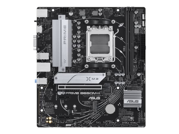ASUS PRIME B650M-K - Moderkort - micro ATX - Socket AM5 - AMD B650 Chipuppsättning - USB 3.2 Gen 1, USB 3.2 Gen 2, USB-C 3.2 Gen 1 - 2.5 Gigabit LAN