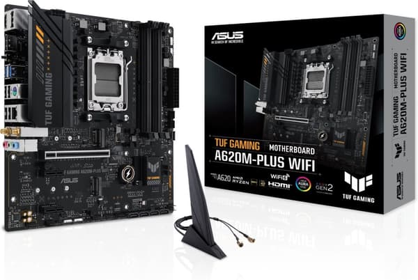 ASUS TUF GAMING A620M-PLUS WIFI mATX-hovedkort