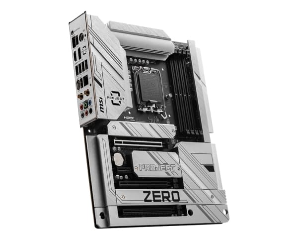 MSI Z790 PROJECT ZERO - Hovedkort - ATX - LGA1700-sokkel - Z790 Chipset - USB 3.2 Gen 1, USB 3.2 Gen 2, USB-C 3.2 Gen2, USB-C 3.2 Gen 2x2 - 2.5 Gigab