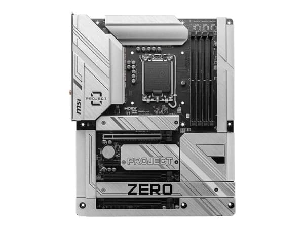 MSI Z790 PROJECT ZERO - Hovedkort - ATX - LGA1700-sokkel - Z790 Chipset - USB 3.2 Gen 1, USB 3.2 Gen 2, USB-C 3.2 Gen2, USB-C 3.2 Gen 2x2 - 2.5 Gigab