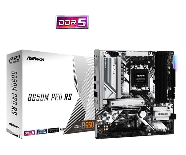 Asrock B650M Pro RS AMD B650 Socket AM5 micro ATX