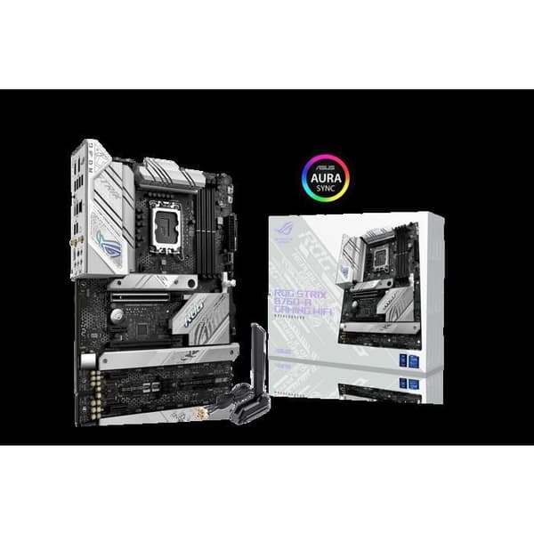 Moderkort - ASUS - ROG STRIX B760-A GAMING WIFI - Wi-Fi 6E - Bluetooth 5.3 - Sockel LGA1700 - DDR5 SDRAM - ATX