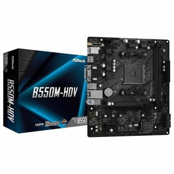 Moderkort ASRock B550M-HDV AMD AM4 AMD B550