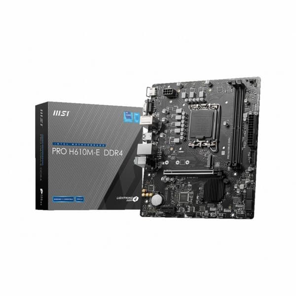 Moderkort MSI PRO H610M-E DDR4 LGA 1700 H610 INTEL H610 DDR4 mATX