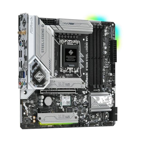 Emolevy ASRock B760M Steel Legend WiFi Intel Wi-Fi 6 Intel B760 LGA 1700