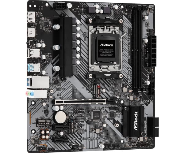 ASRock B650M-H/M.2+ - Moderkort - micro ATX - Socket AM5 - AMD B650 Chipuppsättning - USB-C 3.2 Gen 1, USB 3.2 Gen 1 - Gigabit LAN - inbyggda grafike