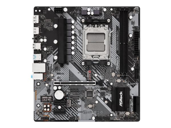 ASRock B650M-H/M.2+ - Moderkort - micro ATX - Socket AM5 - AMD B650 Chipuppsättning - USB-C 3.2 Gen 1, USB 3.2 Gen 1 - Gigabit LAN - inbyggda grafike