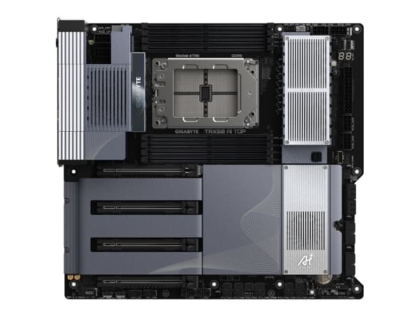Gigabyte TRX50 AI TOP - Hovedkort - utvidet ATX (E-ATX) - Socket sTR5 - AMD TRX50 Chipset - USB 3.2 Gen 1, USB 3.2 Gen 2, USB4, USB-C 3.2 Gen 2x2 - 2