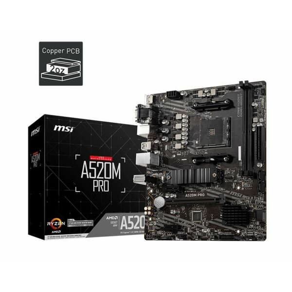 Moderkort MSI 7D14-005R mATX AM4 AMD A520 AMD AMD AM4