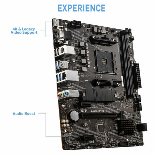 Emolevy MSI 7D14-005R mATX AM4 AMD A520 AMD AMD AM4