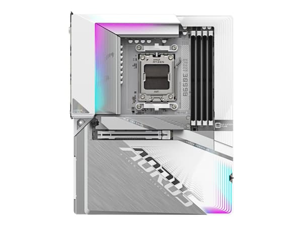 AORUS B650E STEALTH ICE - Hovedkort - ATX - Socket AM5 - AMD B650 Chipset - USB-C 3.2 Gen2, USB 3.2 Gen 2, USB 3.2 Gen 1, USB-C 3.2 Gen 2x2 - 2.5 Gig