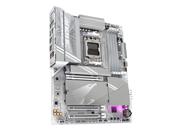 AORUS X870 ELITE WIFI7 ICE - Hovedkort - ATX - Socket AM5 - AMD X870 Chipset - USB-C 3.2 Gen 2x2, USB4, USB 3.2 Gen 1, USB 3.2 Gen 2 - 2.5 Gigabit LA