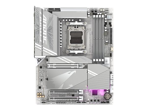 AORUS X870 ELITE WIFI7 ICE - Hovedkort - ATX - Socket AM5 - AMD X870 Chipset - USB-C 3.2 Gen 2x2, USB4, USB 3.2 Gen 1, USB 3.2 Gen 2 - 2.5 Gigabit LA