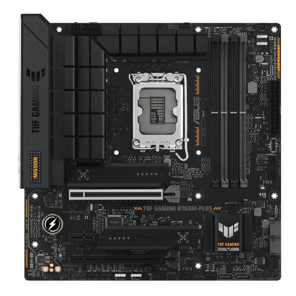 Platskort ASUS TUF GAMING B760M PLUS - Intel B760 - DDR5 - PCIe 5.0 - 2x PCIe 4.0 M.2