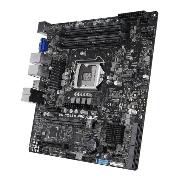 Moderkort - ASUS - WS C246M PRO - DDR4-SDRAM - 64 Go - LGA 1151