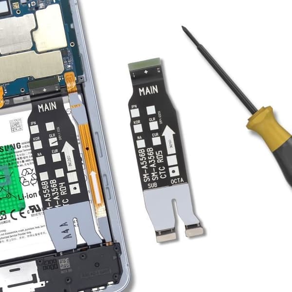 Moderkortsduk för Samsung Galaxy A55 och A35 Original Samsung Black