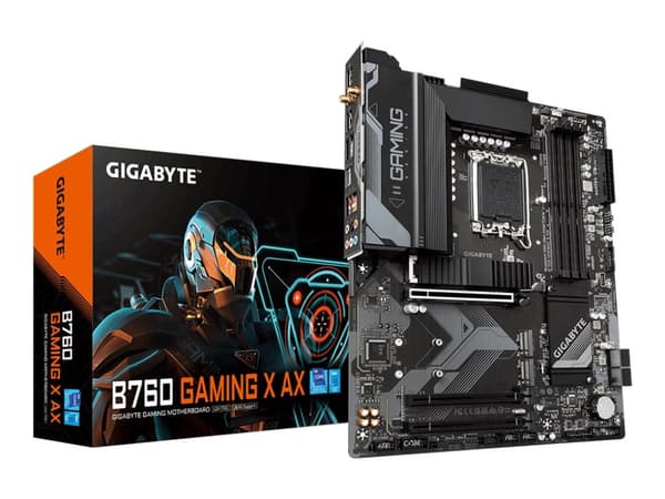 Gigabyte B760 GAMING X AX - 1.X - emolevy - ATX - LGA1700-asennuspaikka - B760-piirisarja - USB 3.2 Gen 1, USB 3.2 Gen 2, USB-C 3.2 Gen2, USB-C 3.2 G